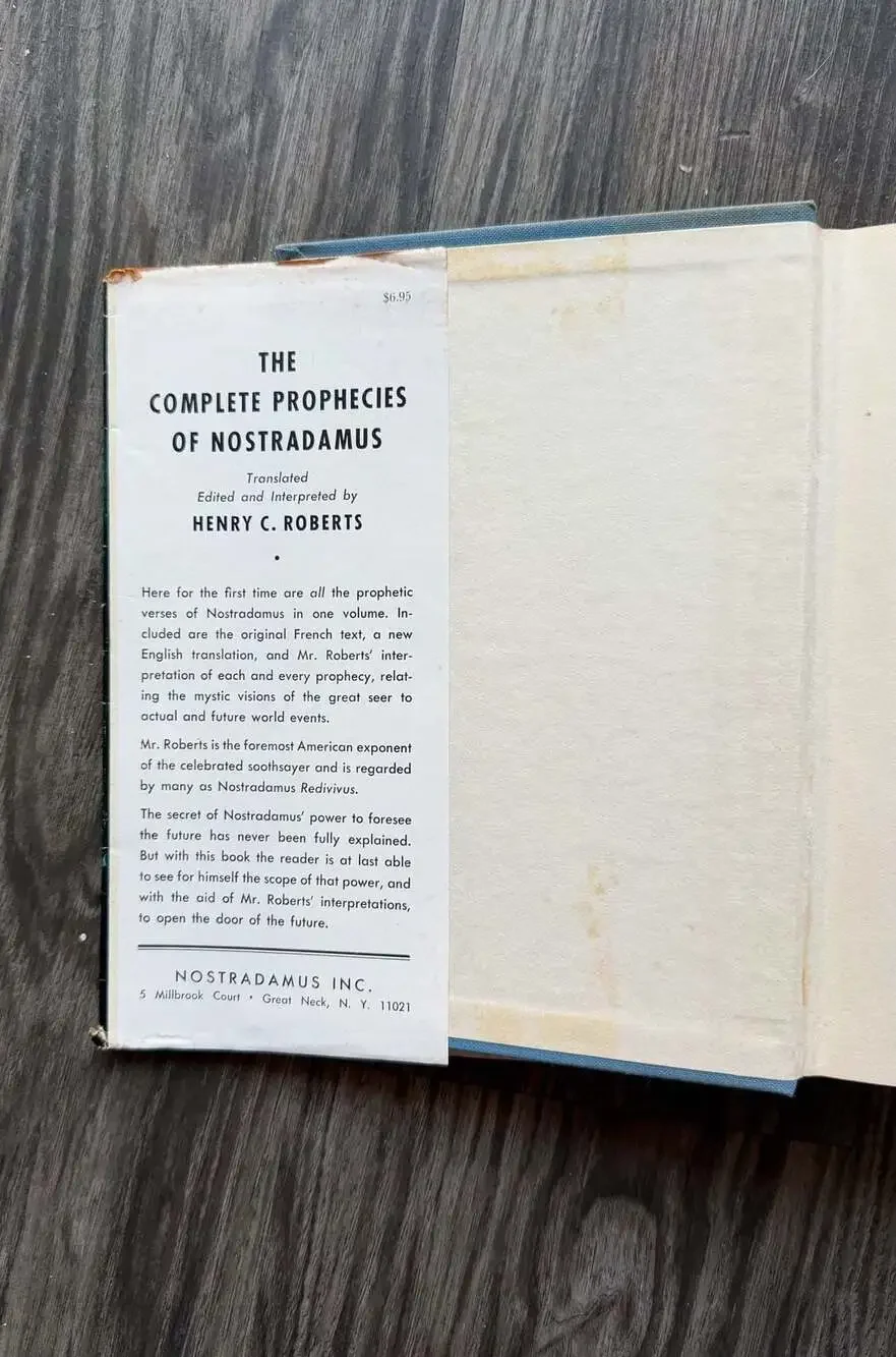 Nostradamus Inc. 1974 hardcover